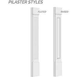 Ekena Millwork - PILMI - Endurathane Milton Pilaster, High Density Polyurethane, Factory Primed White, Sold Each