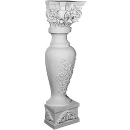Ekena Millwork - SUR39X10X08FL - Endurathane Floral Surround, 10 1/4"W x 8 1/4"D x 39 3/8"H, Factory Primed