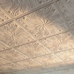 Ekena Millwork - CT24X24SW - Endurathane Swirl Ceiling Tile, 24"W x 24"H x 5/8"P. Factory Primed