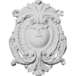 Pearlworks - CP-125AA - Approx. 7"W x 9-1/4"H x 1"D Oval Shield with Carving Center