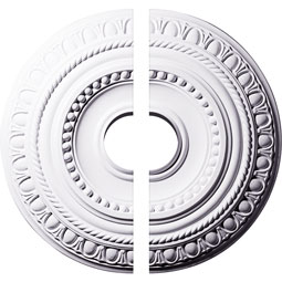 Ekena Millwork - CM15AR2-03500 - Endurathane Artis Ceiling Medallion, 15 3/4"OD x 3 1/2"ID x 1 3/8"P (Fits Canopies up to 6 7/8"), Two Piece, Factory Primed