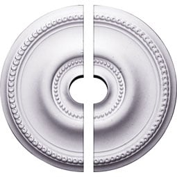 Ekena Millwork - CM20BE2-03500 - Endurathane Raynor Ceiling Medallion, 20 5/8"OD x 3 1/2"ID x 1 3/8"P (Fits Canopies up to 6"), Two Piece, Factory Primed
