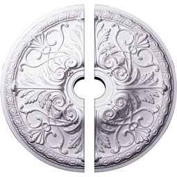 Ekena Millwork - CM26TN2-03500 - Endurathane Tristan Ceiling Medallion, 26"OD x 3 1/2"ID x 3"P (Fits Canopies up to 5 1/2"), Factory Primed