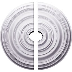 Ekena Millwork - CM29CA2-04000 - Endurathane Carton Smooth Ceiling Medallion, 29 1/8"OD x 4"ID x 1 1/2"P (Fits Canopies up to 9 1/8"), Factory Primed