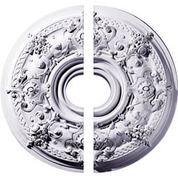 Ekena Millwork - CM29DA2-06000 - Endurathane Darnay Ceiling Medallion, 29 1/4"OD x 6"ID x 2"P (Fits Canopies up to 7 1/4"), Factory Primed