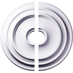 Ekena Millwork - CM32GI2-06000 - Endurathane Giana Ceiling Medallion, 32 5/8"OD x 6"ID x 1 1/2"P (Fits Canopies up to 7 7/8"), Two Piece, Factory Primed
