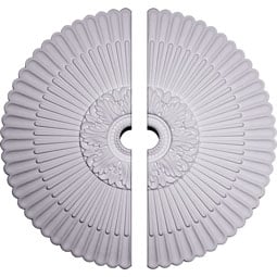Ekena Millwork - CM41NE2-05500 - Endurathane Nexus Ceiling Medallion, 41"OD x 5 1/2"ID x 1 5/8"P Fits Canopies up to 7 1/4"), Two Piece, Factory Primed