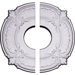Ekena Millwork - CM12AT2 - Endurathane Attica Ceiling Medallion, 12 3/4"OD x 3 1/2"ID x 1/2"P (Fits Canopies up to 3 1/2"), Two Piece, Factory Primed