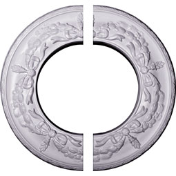 Ekena Millwork - CM13SA2 - Endurathane Salem Ceiling Medallion, 13 1/4"OD x 7 1/8"ID x 7/8"P (Fits Canopies up to 7 1/8"), Factory Primed