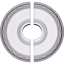 Ekena Millwork - CM16ME2 - Endurathane Medea Ceiling Medallion, 16 1/2"OD x 3 7/8"ID x 1 1/2"P (Fits Canopies up to 5 3/8"), Factory Primed