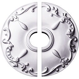 Ekena Millwork - CM18KE2 - Endurathane Kent Ceiling Medallion, 18"OD x 3 1/2"ID x 1 1/4"P (Fits Canopies up to 5"), Two Piece, Factory Primed