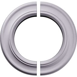 Ekena Millwork - CM20HO2 - Endurathane Holmdel Ceiling Medallion, 20 7/8"OD x 12 7/8"ID x 1"P (Fits Canopies up to 12 7/8"), Two Piece, Factory Primed