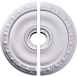 Ekena Millwork - CM20JA2 - Endurathane Jackson Ceiling Medallion, 20"OD x 3 5/8"ID x 1"P (Fits Canopies up to 5 1/8"), Factory Primed