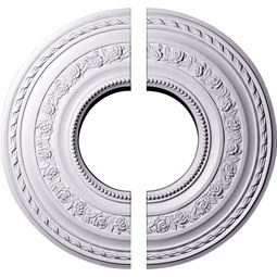 Ekena Millwork - CM29AT2 - Endurathane Anthony Ceiling Medallion, 29 3/8"OD x 11 5/8"ID x 1 1/8"P (Fits Canopies up to 11 5/8"), Two Piece, Factory Primed