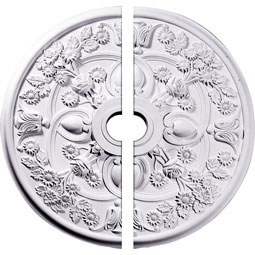 Ekena Millwork - CM30RO2 - Endurathane Rose Ceiling Medallion, 30 7/8"OD x 3 5/8"ID x 1 3/8"P (Fits Canopies up to 5 1/4"), Factory Primed