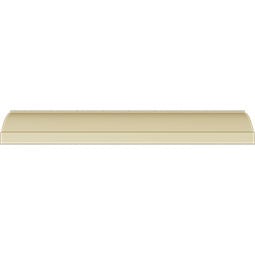 Ekena Millwork - MLD01X02X02RO - Endurathane Running Rose Crown Moulding, 1 7/8"H x 2"P x 2 7/8"F x 94 1/2"L, Factory Primed