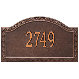 Whitehall Products LLC - WH2916 - 19 1/2"W x 11 1/2"H x 3/8"D Penhurst Grande Arch One Line Wall Plaque