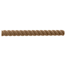 Osborne Wood Products, Inc. - BX1429 - 2 1/2"W x 93"L Half Round Rope Moulding