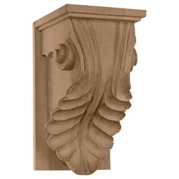 Osborne Wood Products, Inc. - BX1826 - 4 7/8"W x 5 1/4"D x 8 7/8"H Single Acanthus Leaf Corbel