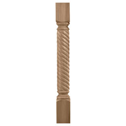 Osborne Wood Products, Inc. - BX1855 - 3 1/2"W x 3 1/2"D x 35 1/4"H Rope Column Leg