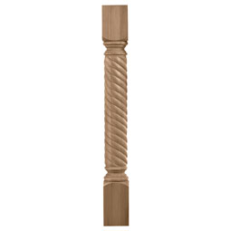 Osborne Wood Products, Inc. - BX1857 - 4 1/8"W x 4 1/8"D x 35 1/4"H Rope Column Leg