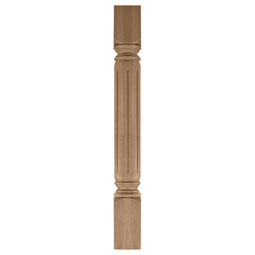 Osborne Wood Products, Inc. - BX1860 - 3 1/2"W x 3 1/2"D x 35 1/4"H Fluted Column Leg