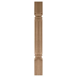 Osborne Wood Products, Inc. - BX1861 - 4 1/8"W x 4 1/8"D x 35 1/4"H Fluted Column Leg