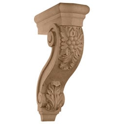 Osborne Wood Products, Inc. - BX1865 - 3 3/4"W x 8 1/4"D x 13 1/4"H Large Open Grape Corbel