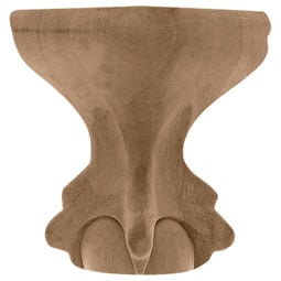 Osborne Wood Products, Inc. - BX1884 - 4 1/2"W x 4 1/2"D x 6"H Cabinet Leg