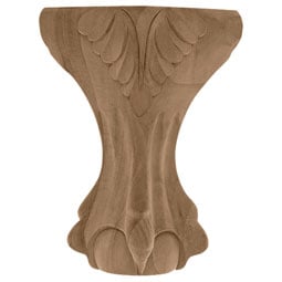 Osborne Wood Products, Inc. - BX1886 - 4 1/2"W x 4 1/2"D x 8"H Cabinet Leg