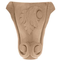 Osborne Wood Products, Inc. - BX1928 - 3 3/4"W x 3 3/4"D x 5 3/4"H Wood Cabinet Leg