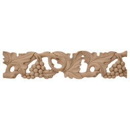 Osborne Wood Products, Inc. - BX1933BA - 2 7/8"H x 3/4"P x 8 1/2"R x 93"L, Wood Pierced Moulding, Basswood