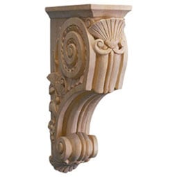 Osborne Wood Products, Inc. - BX2002 - 3 3/4"W x 8 1/4"D x 14"H Large Corbel with Fan