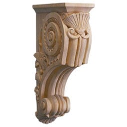 Osborne Wood Products, Inc. - BX2003 - 3 3/4"W x 6 1/8"D x 12"H Small Corbel with Fan