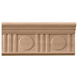 Osborne Wood Products, Inc. - BX2004 - 6"H x 2 5/16"P x 93"L Deco Crown Moulding