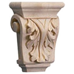 Osborne Wood Products, Inc. - BX2020 - 3"W x 1 3/4"D x 4 1/2"H Petite Acanthus Corbel
