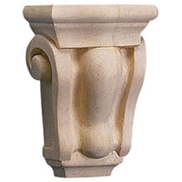 Osborne Wood Products, Inc. - BX2021 - 3"W x 1 3/4"D x 4 1/2"H Petite Plain Corbel