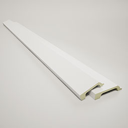 Ekena Millwork - CC08PBM04X08X96DE - Endurathane Perimeter Beam for 8" Deluxe Coffered Ceiling System (Kit), 8"W x 4"P x 94 1/2"L, Factory Primed