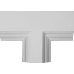 Ekena Millwork - CC08PTE04X14X20DE - 14"W x 4"P x 20"L Perimeter Tee for 8" Deluxe Coffered Ceiling System (Kit)