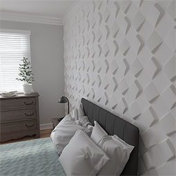 Ekena Millwork - WPBY - 19 5/8"W x 19 5/8"H Bradley EnduraWall Decorative 3D Wall Panel