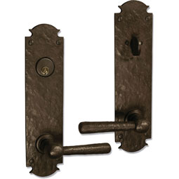 Coastal Bronze - 300-00-ES - 2 3/4"W x 11"H Bronze Euro Style Entry Door Hardware Set