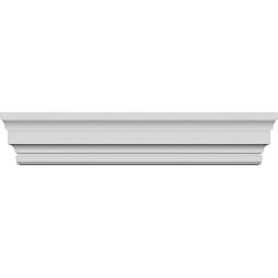 Ekena Millwork - SAMPLE-CRH07XST - SAMPLE- 7 1/8""H x 2 1/2"P x 12"L Stockport Crosshead Sample (No Side Returns on Sample)