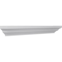 Ekena Millwork - CRH04XST-1 - Endurathane Classic Crosshead, 4 1/2", Factory Primed