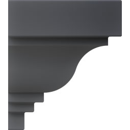 Ekena Millwork - CRH04XST-1 - Endurathane Classic Crosshead, 4 1/2", Factory Primed