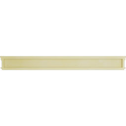 Ekena Millwork - CRH05XHO-DE - Endurathane  Holmdel Crosshead w/ Dentil Trim, 4 5/8", Factory Primed