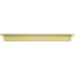 Ekena Millwork - CRH05XST-DE - Endurathane Stratford Crosshead w/ Dentil Trim, 5", Factory Primed