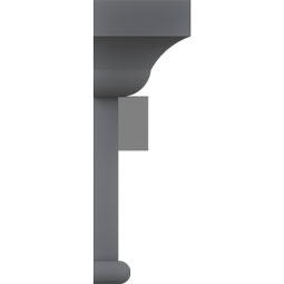 Ekena Millwork - CRH06XPN-1-DE - Endurathane Craftsman Crosshead w/ Dentil Trim, 6 1/8", Factory Primed