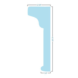 Ekena Millwork - CRH06XPN-1-DE - Endurathane Craftsman Crosshead w/ Dentil Trim, 6 1/8", Factory Primed
