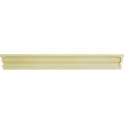Ekena Millwork - CRH06XPN-3-DE - Endurathane Panel Crosshead w/ Dentil Trim, 5 1/2", Factory Primed