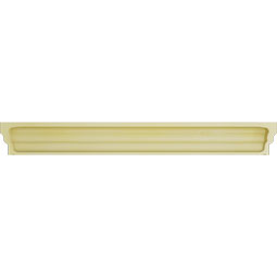 Ekena Millwork - CRH06XST-DE - Endurathane Stockton Crosshead w/ Dentil Trim, 5 1/2", Factory Primed